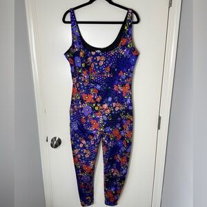 Yitty by Fabletics Party‎ Animal Bloom Headliner Shaping Catsuit Plus Size 3X